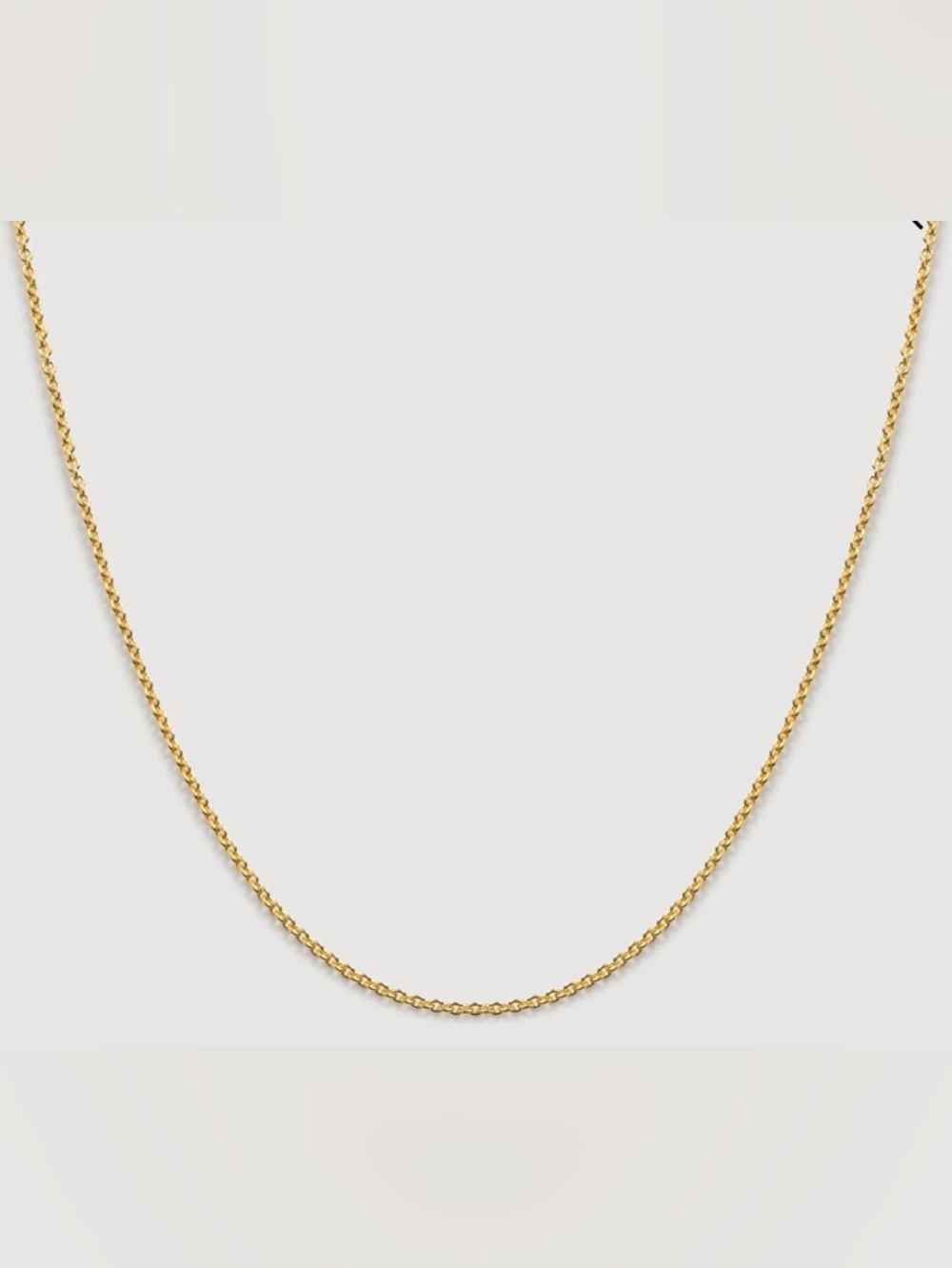 MONICA VINADER Fine Chain Necklace 17'
18k Gold Vermeil